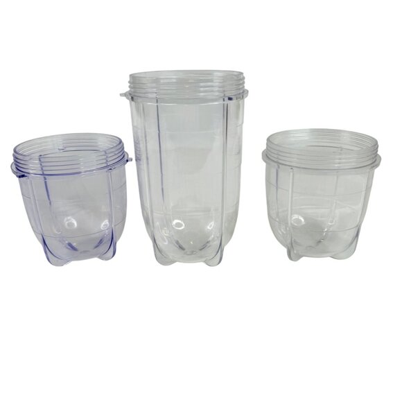 18 Piece Mixed Lot Magic Bullet Replacement Parts Cups Lids Blades Rings - Picture 9 of 12